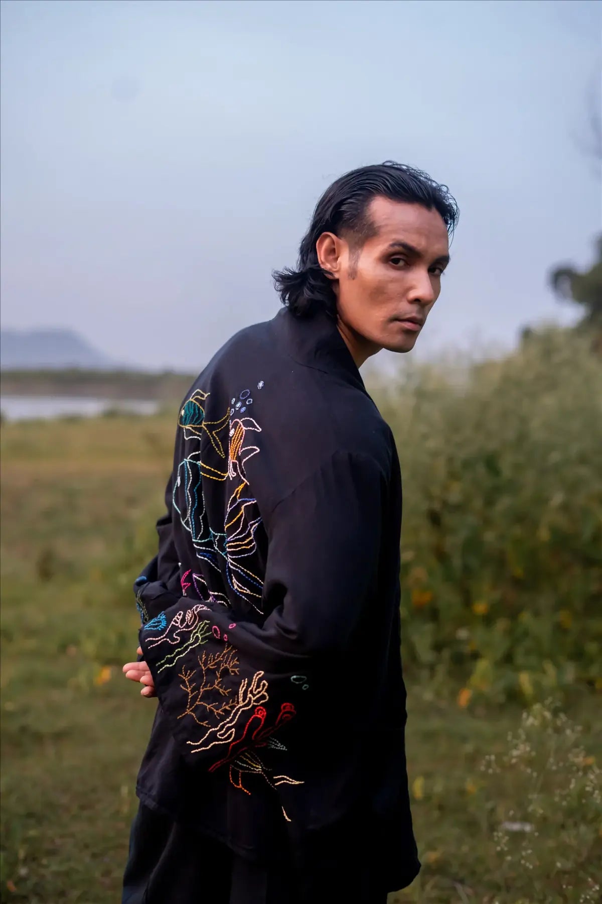 Embroidered evening jacket from the DevīCo lookbook